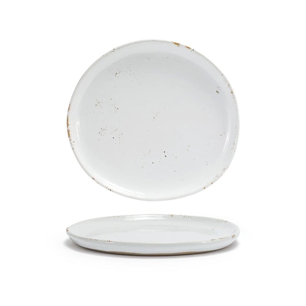 Front of the House 7 1/2" Round Artefact™ Plate - Porcelain, Ash (DSP036BEP23)