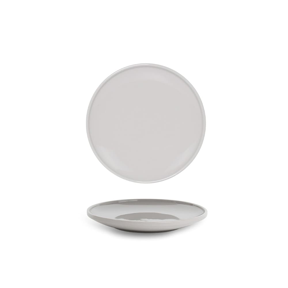 Front of the House 7 1/2" Round Bevel™ Plate - Porcelain, Stone (DSP047GYP22)