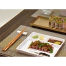 Front of the House 2 1/4" Classic Chopstick Rest - Porcelain, White (FCR001WHP25) thumbnail 2