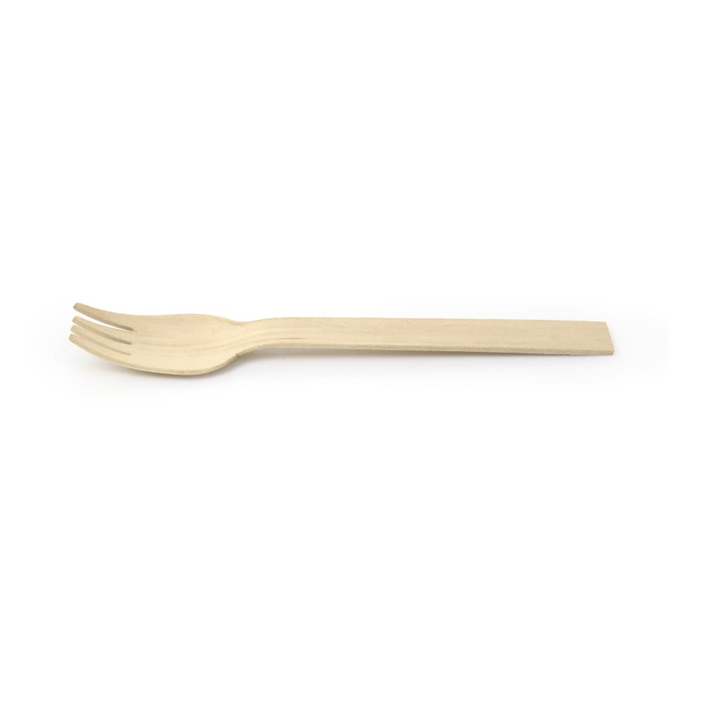 Front of the House 6 1/4" Servewise™ Disposable Fork, Pinewood (FDF014NAW28)