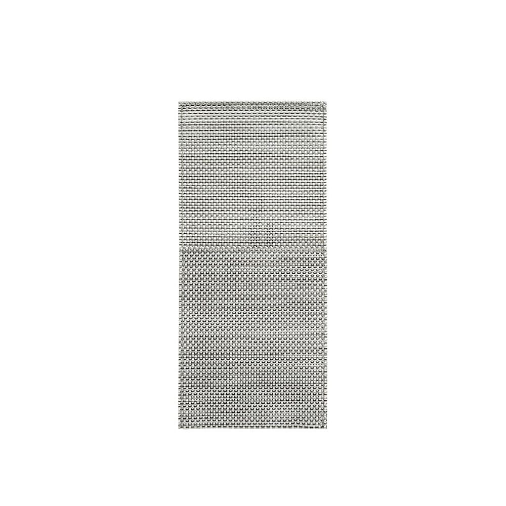 Front of the House Metroweave® Flatware Sleeve - 10" x 4 1/2, Vinyl, Mesh Grey (FHO001GYV23)