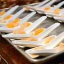 Front of the House 5 3/4" Tasting Spoon - Porcelain, White (FSP003WHP23) thumbnail 2