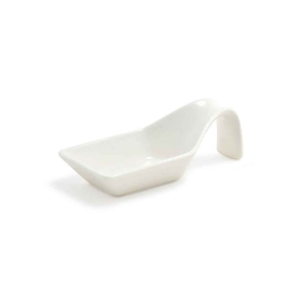 Front of the House 4" Kyoto™ Spoon - Porcelain, White (FSP007BEP23)