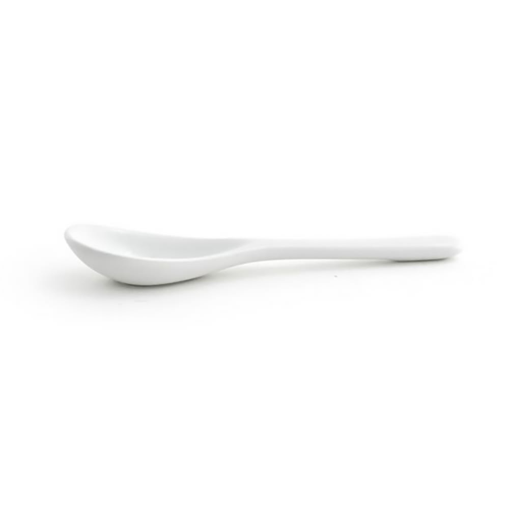 Front of the House 5" Condiment Spoon - Porcelain, White (FSP009WHP23)