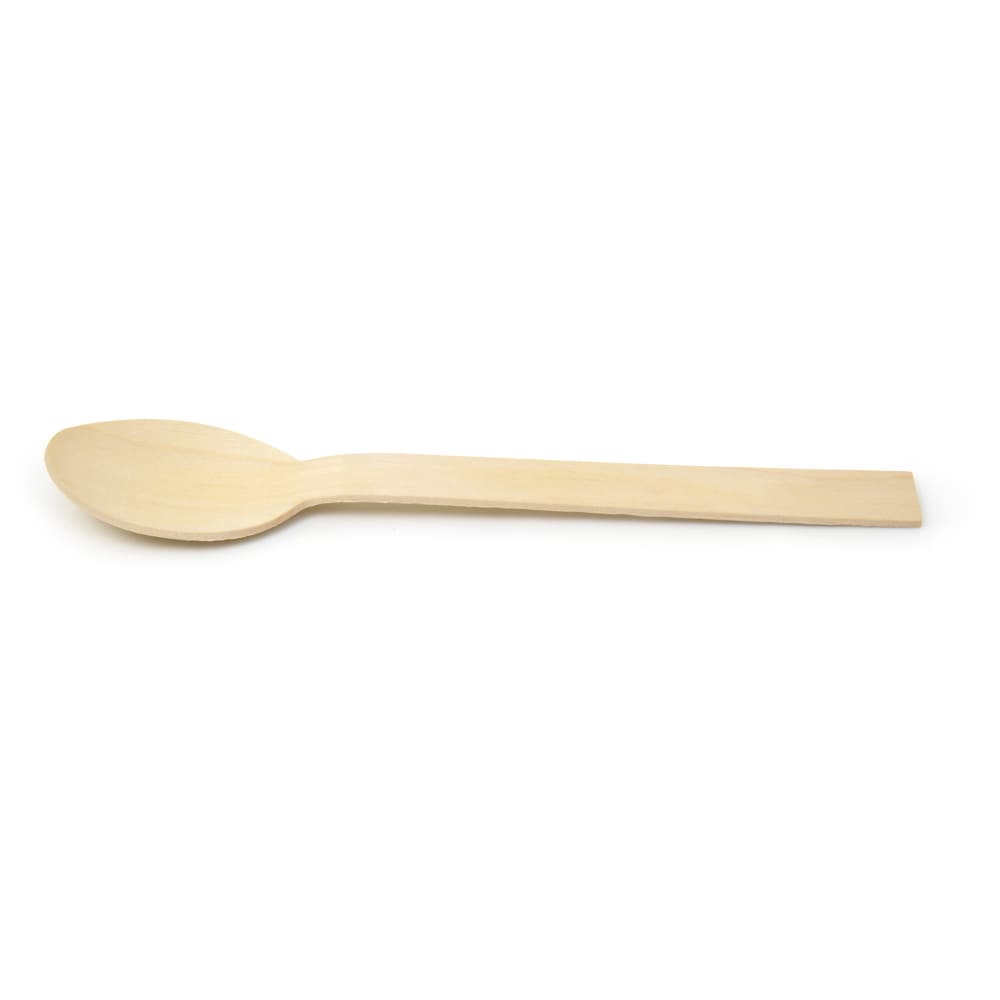 Front of the House 6 1/4" Servewise™ Disposable Spoon, Pinewood (FSS015NAW28)