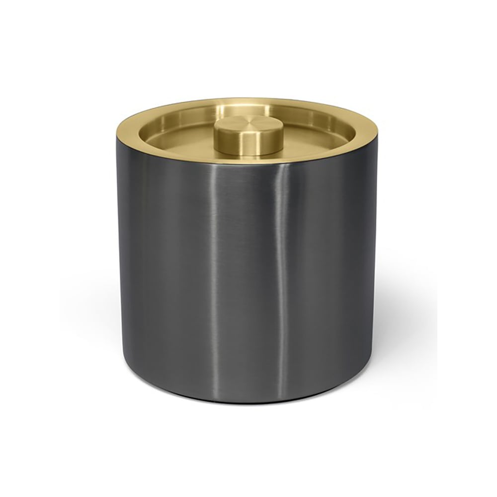 Front of the House 3 qt Ice Bucket - Stainless Steel, Matte Black (RIB032BKS21)