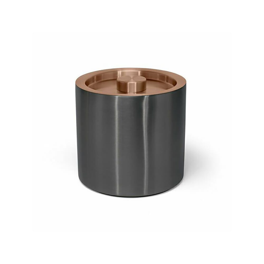 Front of the House 3 qt Ice Bucket - Stainless Steel, Matte Black (RIB075BKS21)