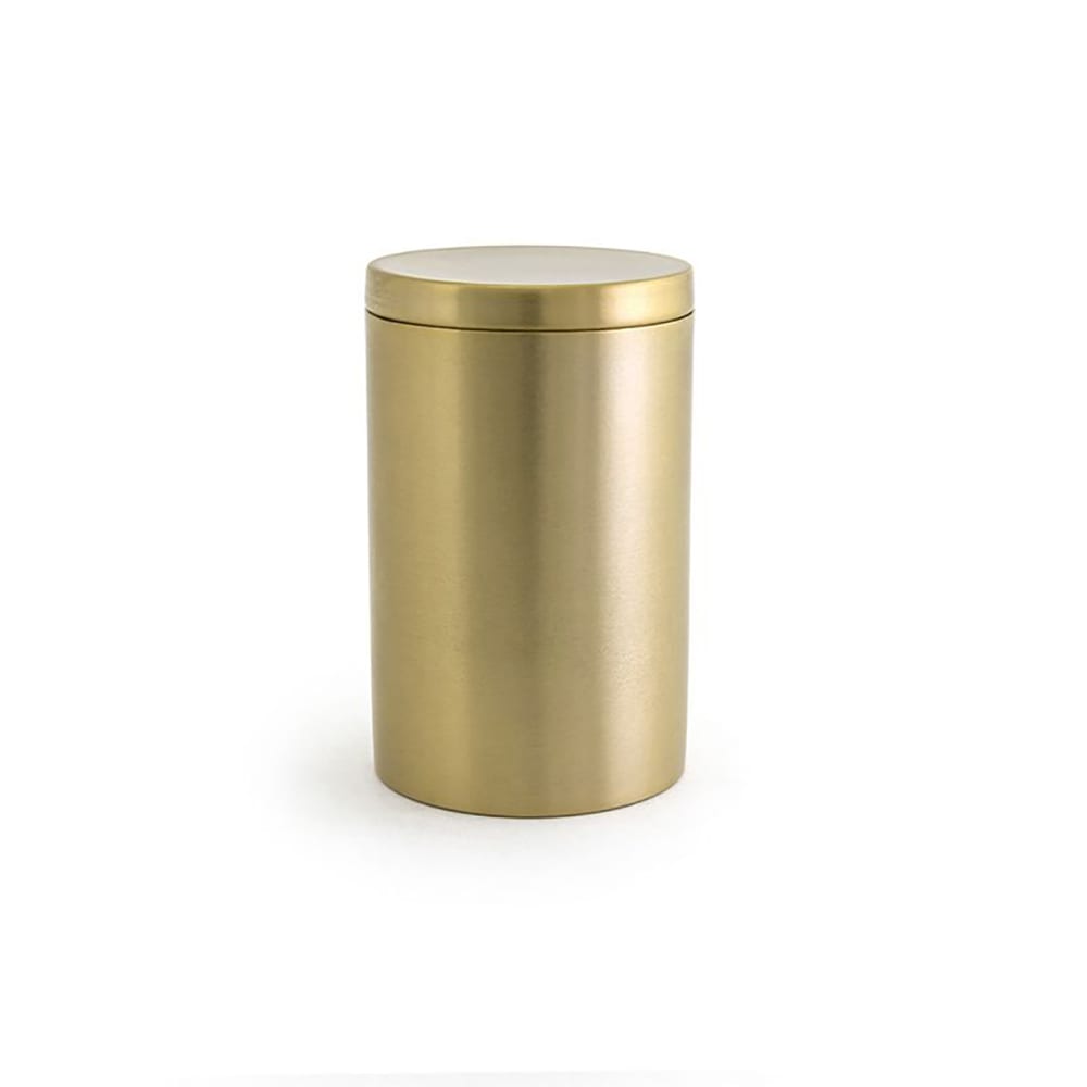 Front of the House 10 oz Round Storage Jar - Stainless Steel, Matte Brass (RJR024GOS23)
