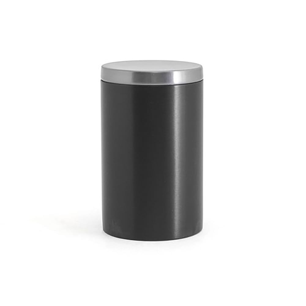 Front of the House 10 oz Round Storage Jar - Stainless Steel, Matte Black (RJR029BKS23)