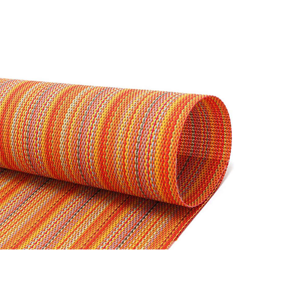Front of the House Rectangular Metroweave® Woven Vinyl Placemat - 18 1/4" x 12", Oranges (RTL020ORV83)