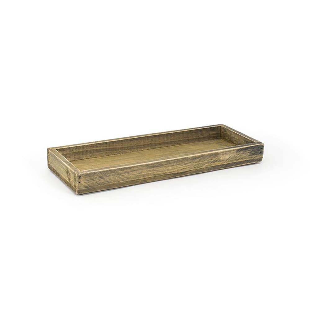 Front of the House Rectangular Rustic Wood™ Serving Tray - 11 3/4" x 4 1/4", Wood (RTR006NAW22)