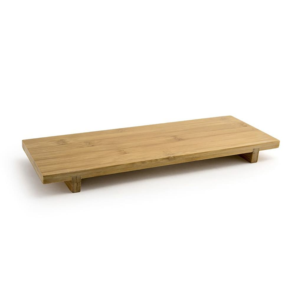 Front of the House Rectangular Serving Tray - 12 1/4" x 4 3/4" x 1", Bamboo (RTR007BBB12)