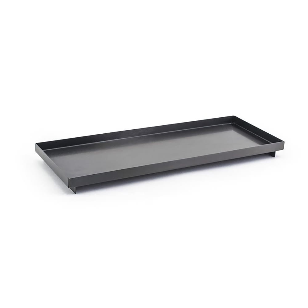 Front of the House Rectangular Tokyo Tray - 12 1/4" x 4 3/4", Stainless Steel, Matte Black (RTR014BKS12)