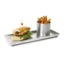 Front of the House Rectangular Tokyo Tray - 12 1/4" x 4 3/4", Stainless Steel (RTR014BSS12) thumbnail 2