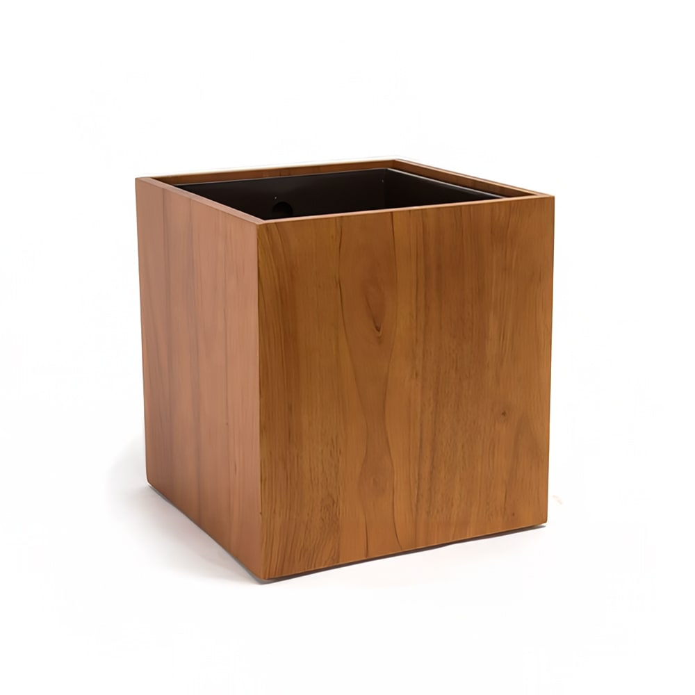 Front of the House 9" Square Bangkok Riser/ Cooler - Rubberwood (RWA004RUW20)