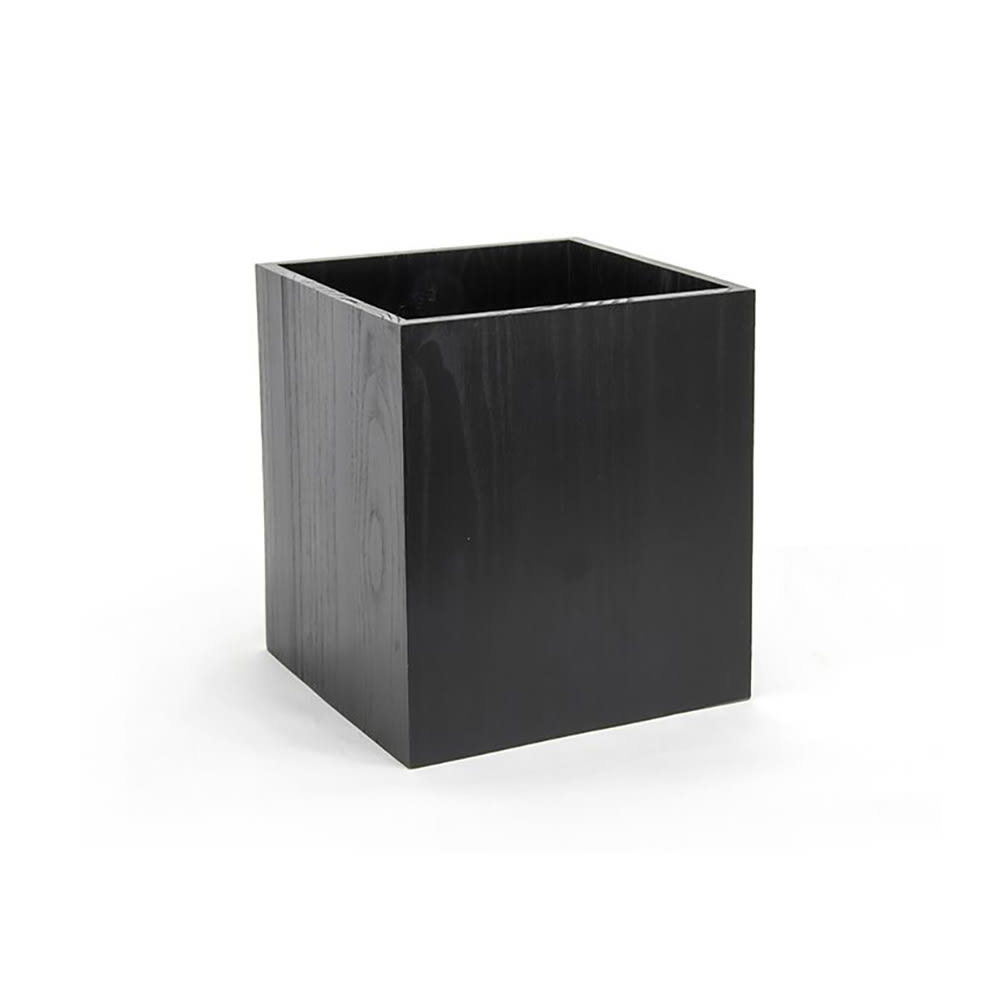 Front of the House 8" Square Tribeca Display Riser - Bamboo, Black (RWA016BKW10)