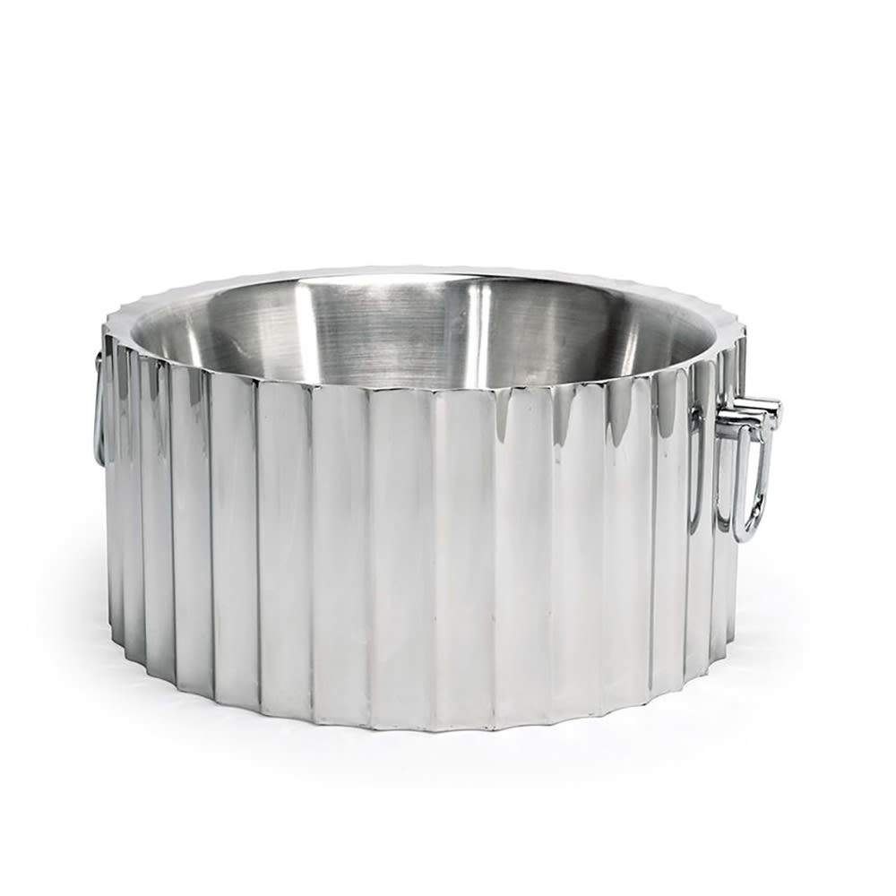 Front of the House 14 1/2" Round Double Wall Beverage Tub - Stainless Steel (SIB002MSS28)