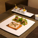 Front of the House Rectangular Canvas® Server w/ (4) Compartments - 12 1/2" x 3 1/4", Porcelain, White (SPT010WHP23) thumbnail 2