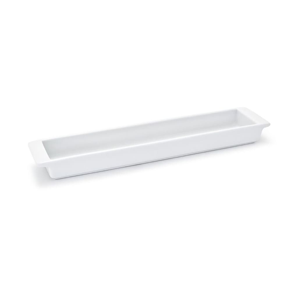 Front of the House Rectangular Canvas® Server - 9 1/2" x 2 1/4", Porcelain, White (SPT011WHP23)