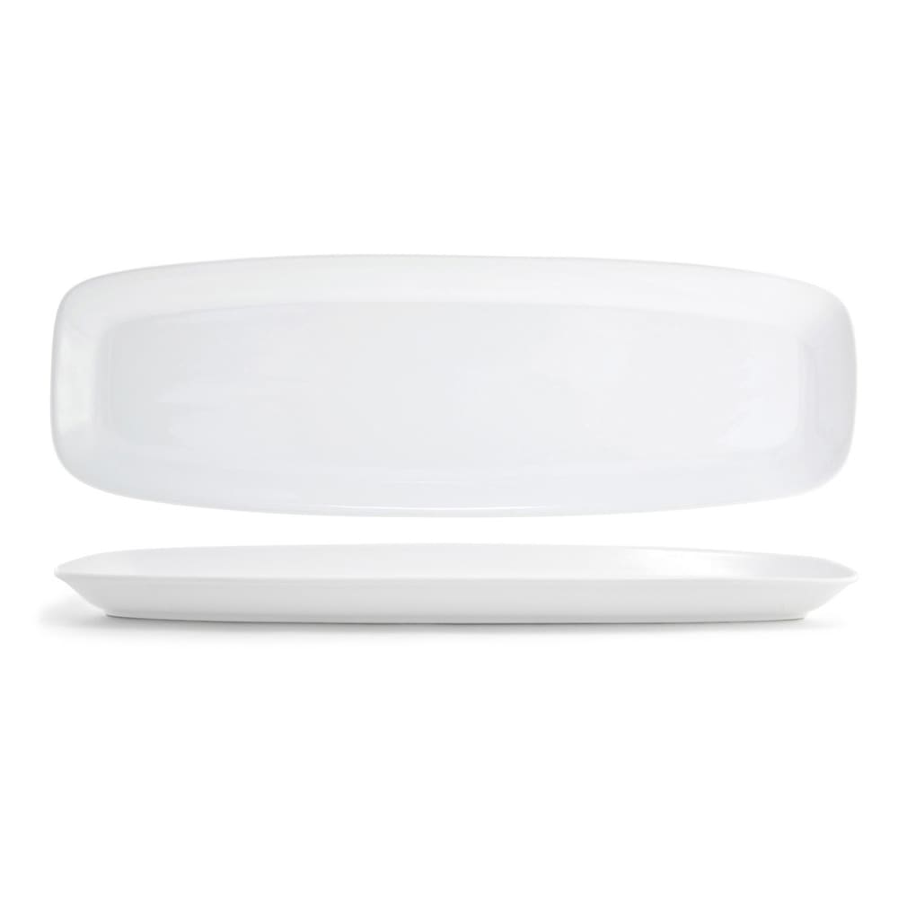 Front of the House 24" x 8" Rectangular Mod® Platter - Porcelain, White (SPT013WHP21)