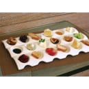 Front of the House Rectangular Sampler™ Server w/ (18) Compartments - Porcelain, White (SPT015WHP21) thumbnail 2