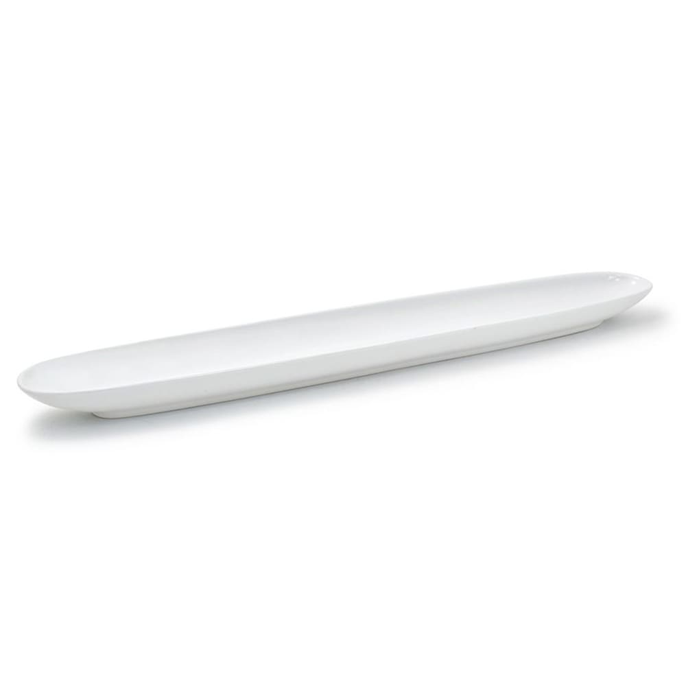 Front of the House Oval Server - 25" x 4", Porcelain, White (SPT027WHP12)