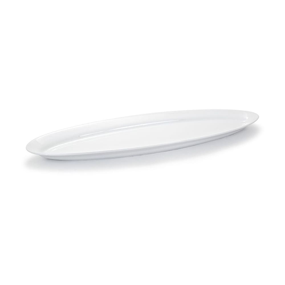 Front of the House Oval Platter - 23-1/2" x 8", Porcelain, White (SPT028WHP11)