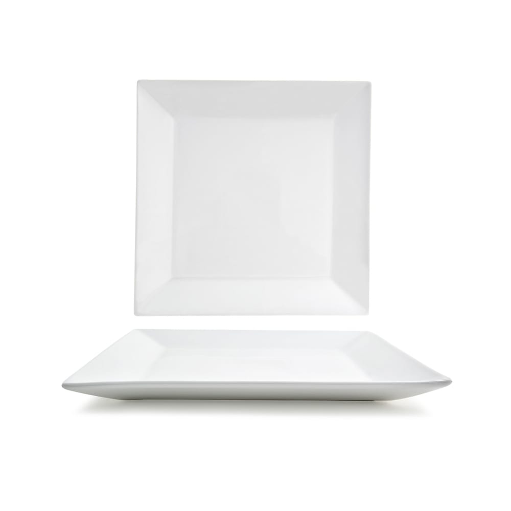 Front of the House 12 3/4" Square Kyoto™ Platter - Porcelain, White (SPT031WHP11)