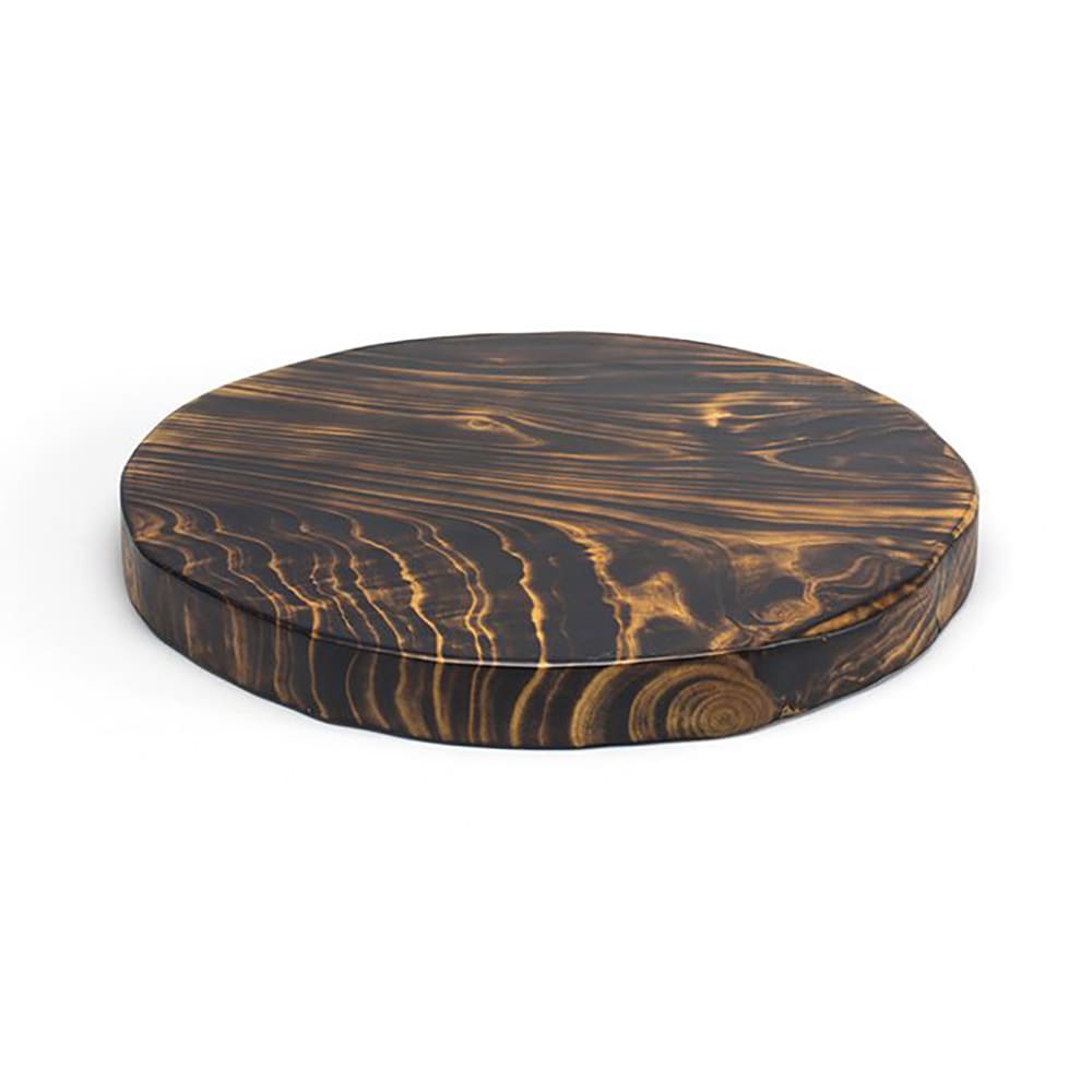 Front of the House 14" Round Serving Board - Wood, Carbon (SPT062DWW20)