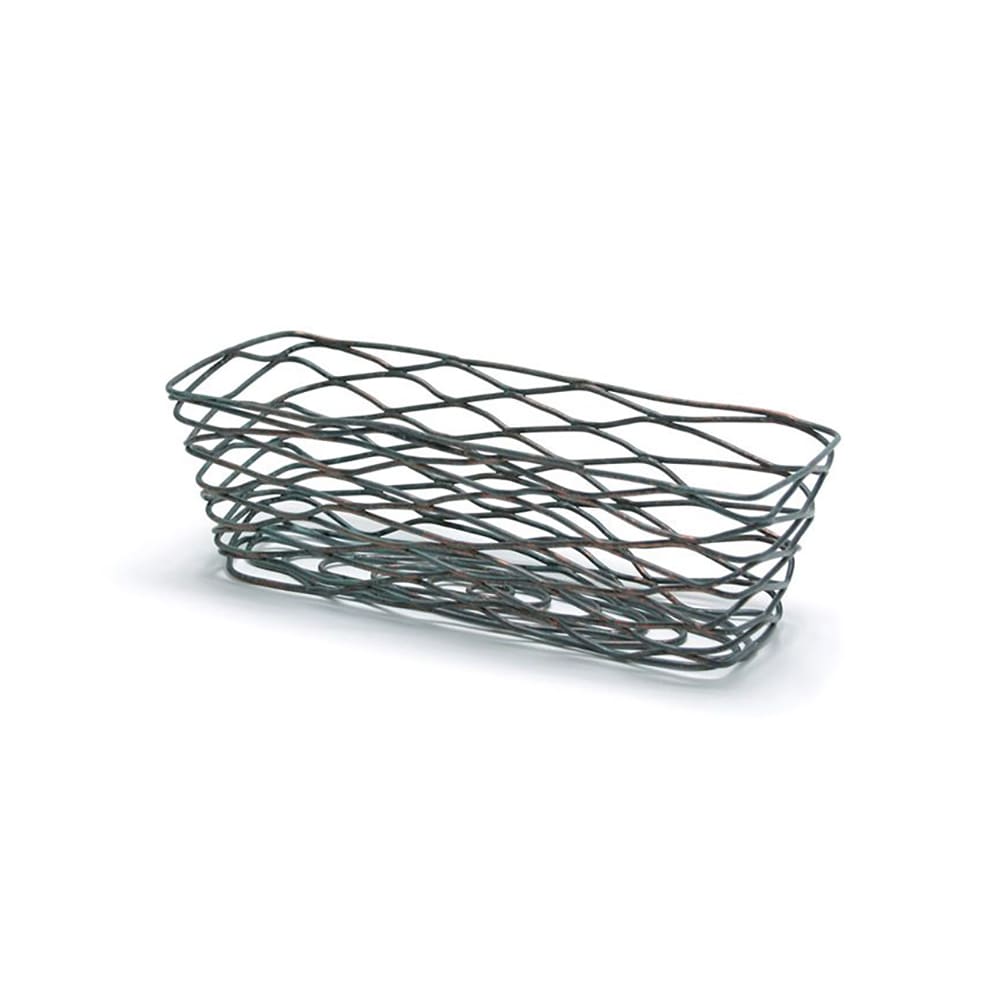 Front of the House Rectangular Wireware™ Basket - 9" x 4", Iron, Patina (TBB020PTI22)