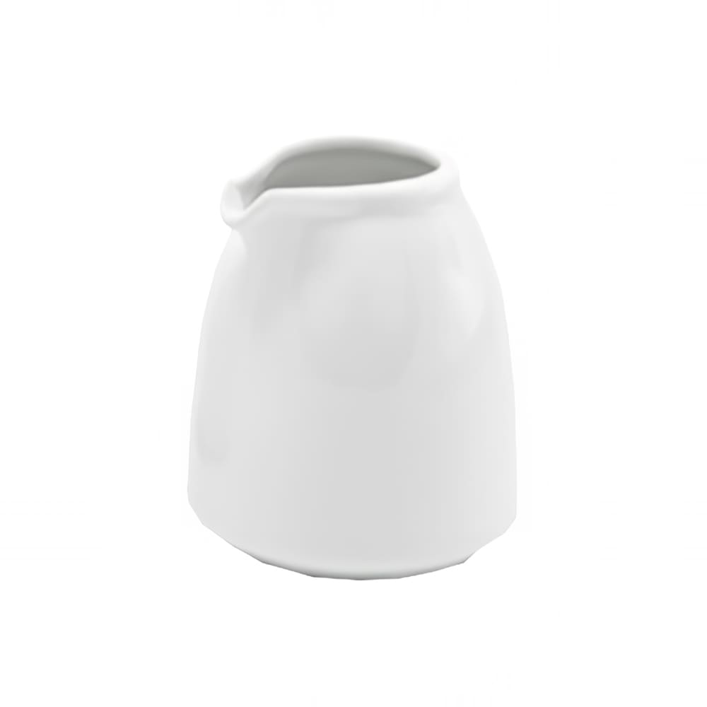 Front of the House 4 oz Catalyst® Pourer - Porcelain, White (TCR007WHP23)