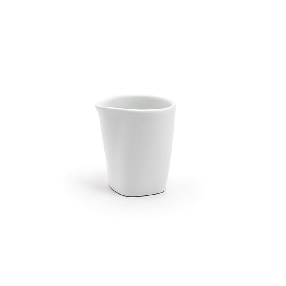 Front of the House 3 oz Round Mod® Creamer - Porcelain, White (TCR012WHP23)
