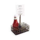 Front of the House 4 Compartment Rectangular Condiment Caddy - Iron, Copper (TCS011GOI22) thumbnail 2