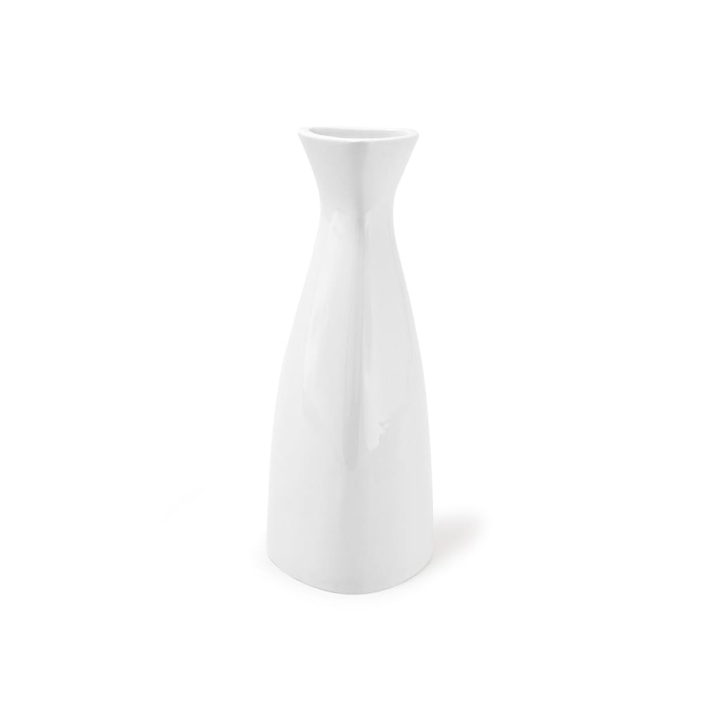 Front of the House 12 oz Kyoto™ Pourer Vase - Porcelain, White (TSB004WHP22)