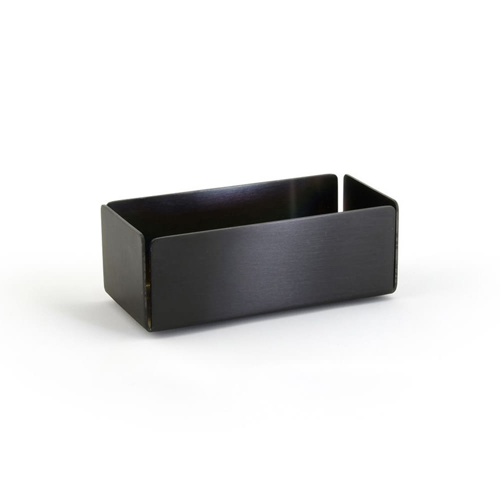 Front of the House Rectangular Sugar Caddy - Stainless Steel, Matte Black (TSH001BKS93)