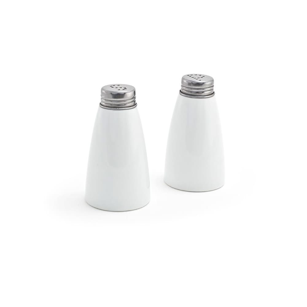 Front of the House 3 oz Salt & Pepper Shaker Set - Porcelain, 4"H (TSP009WHP22)