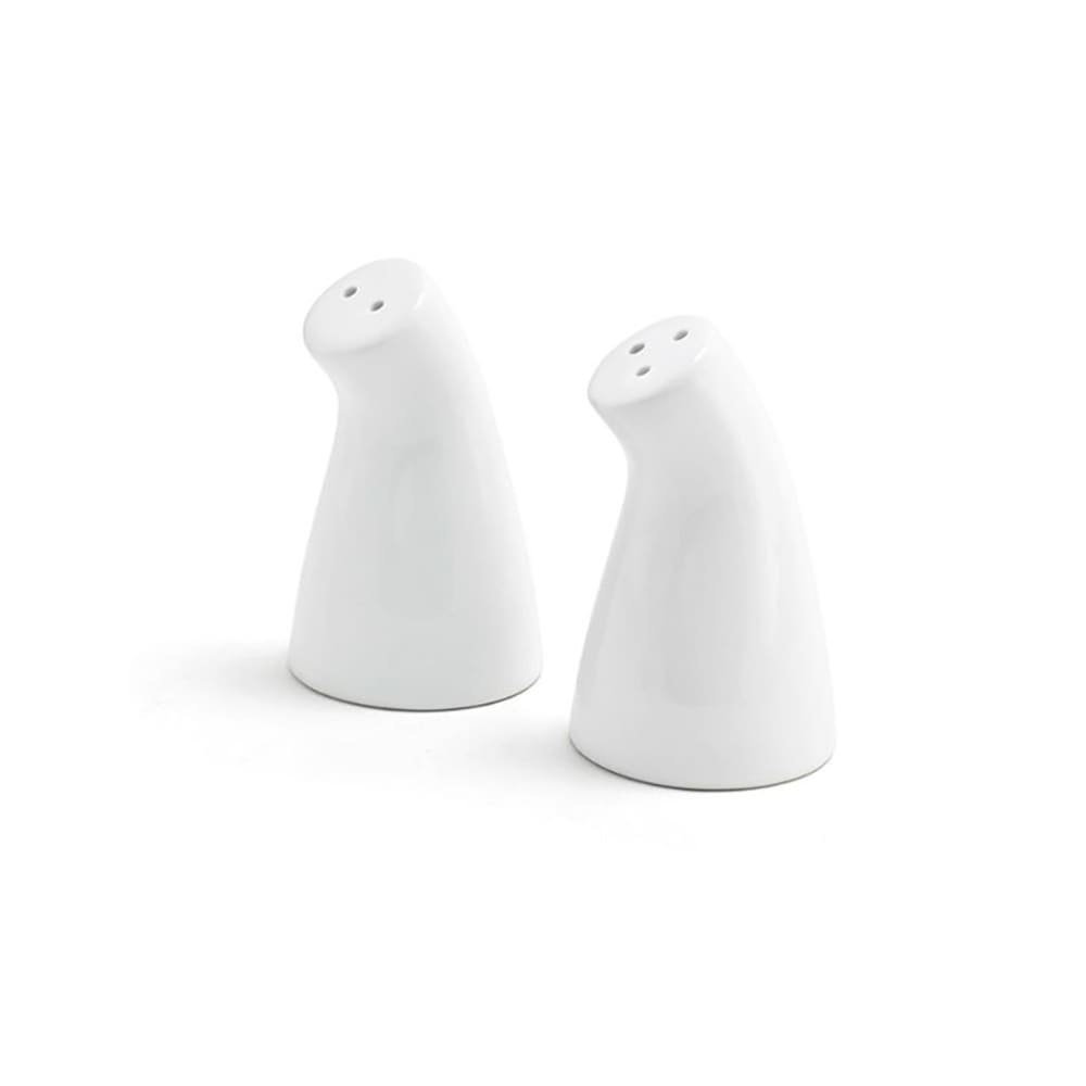 Front of the House 2 oz Salt & Pepper Shaker Set - Porcelain, 3 1/4"H (TSP010WHP23)
