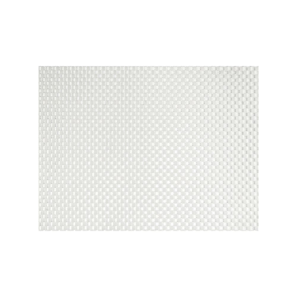 Front of the House Rectangular Metroweave® Woven Vinyl Placemat - 16" x 12", White (XPM044WHV83)