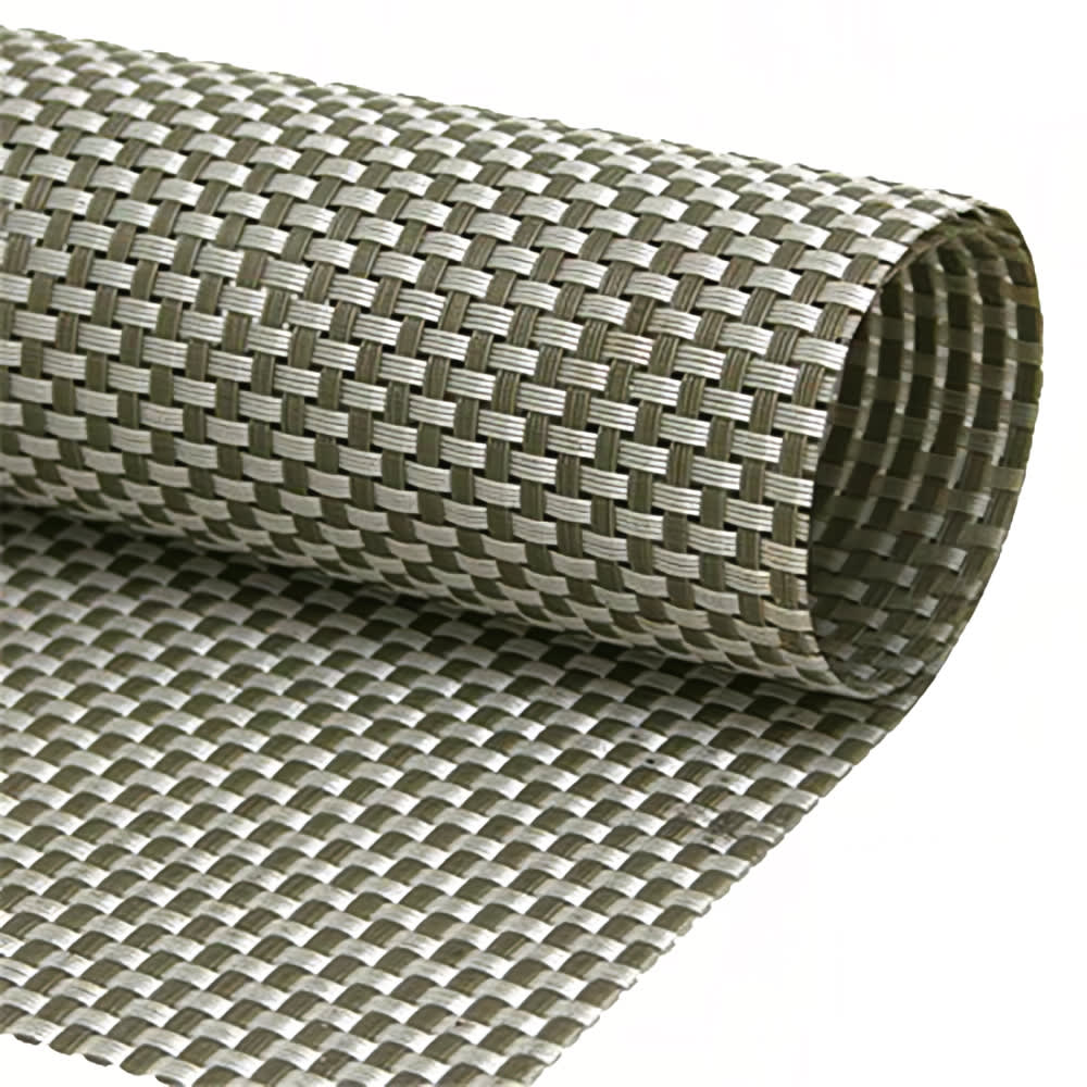 Front of the House Rectangular Metroweave® Woven Vinyl Placemat - 16" x 12", Sage (XPM067GRV83)