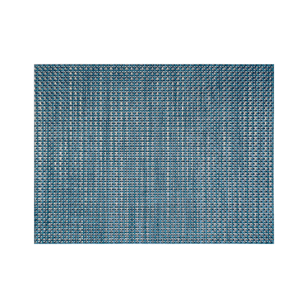 Front of the House Rectangular Metroweave® Woven Vinyl Placemat - 16" x 12", Indigo (XPM077DBV83)