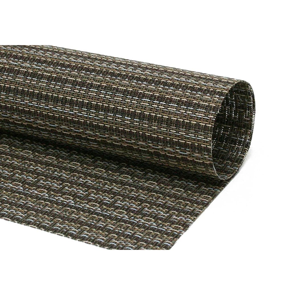 Front of the House Rectangular Metroweave® Woven Vinyl Placemat - 14" x 11", Mocha (XPM080ESV83)