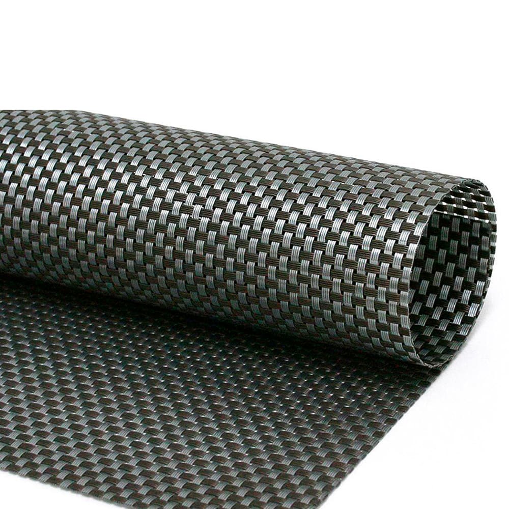 Front of the House Rectangular Metroweave® Woven Vinyl Placemat - 14" x 11", Cocoa (XPM082ESV83)