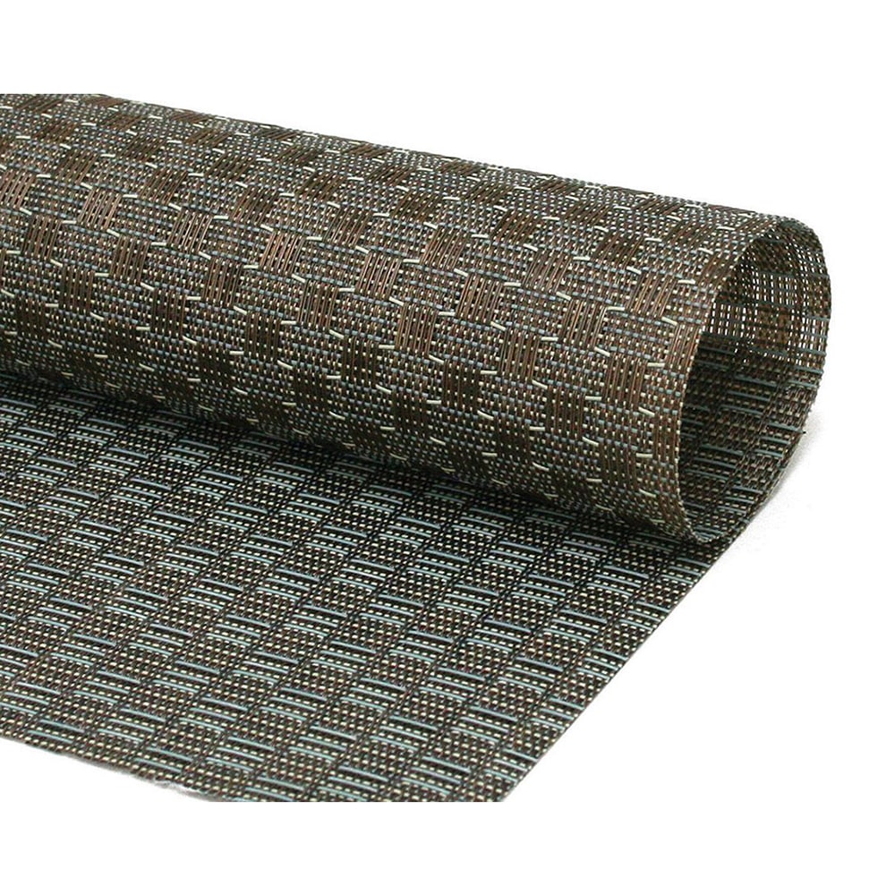 Front of the House Rectangular Metroweave® Woven Vinyl Placemat - 14" x 11", Bronze (XPM084GOV83)