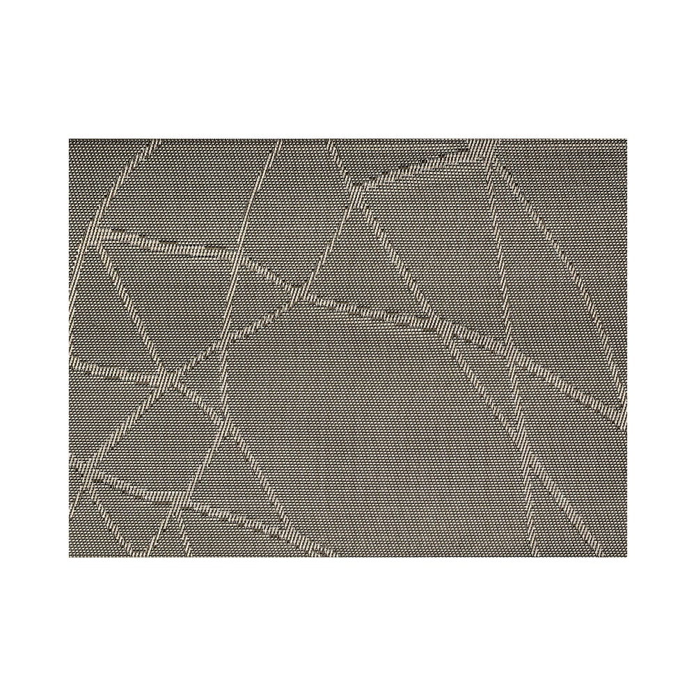 Front of the House Rectangular Metroweave® Woven Vinyl Placemat - 16" x 12", Metallic (XPM092SIV83)