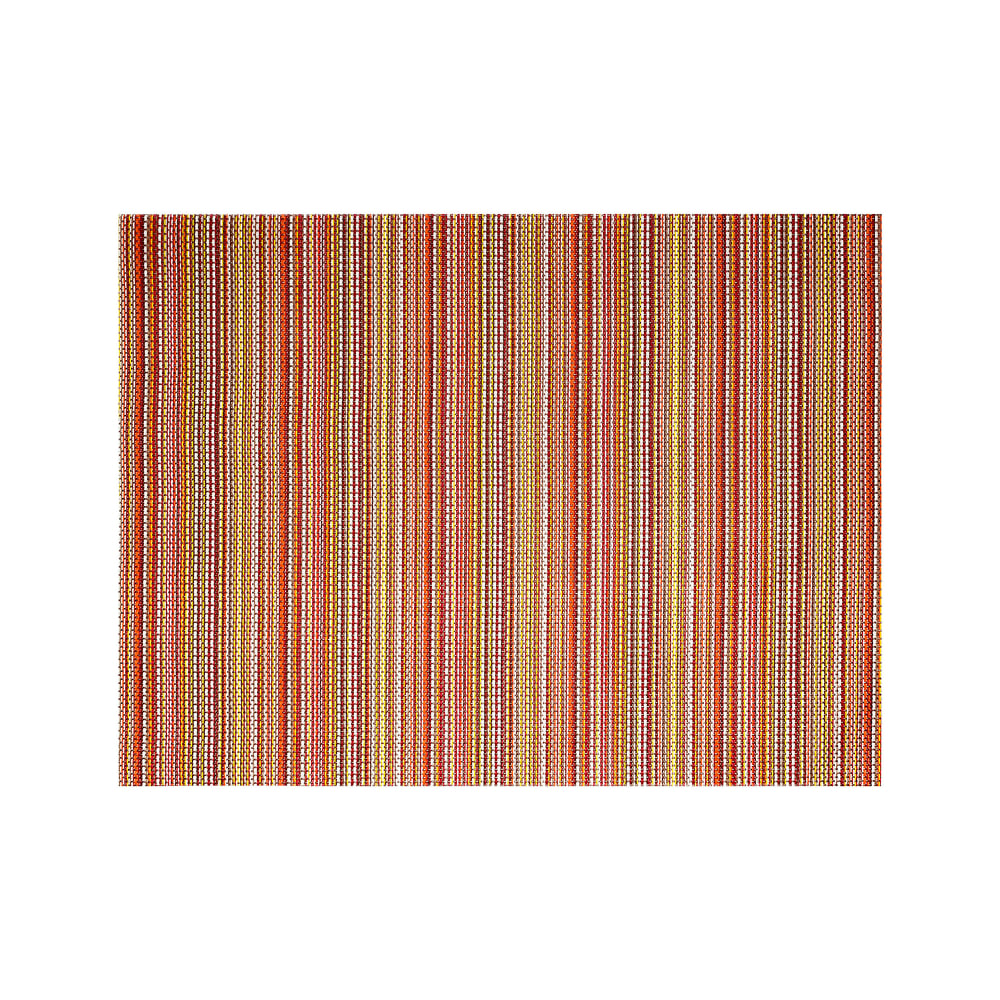 Front of the House Rectangular Metroweave® Woven Vinyl Placemat - 16" x 12", Red (XPM096RDV83)