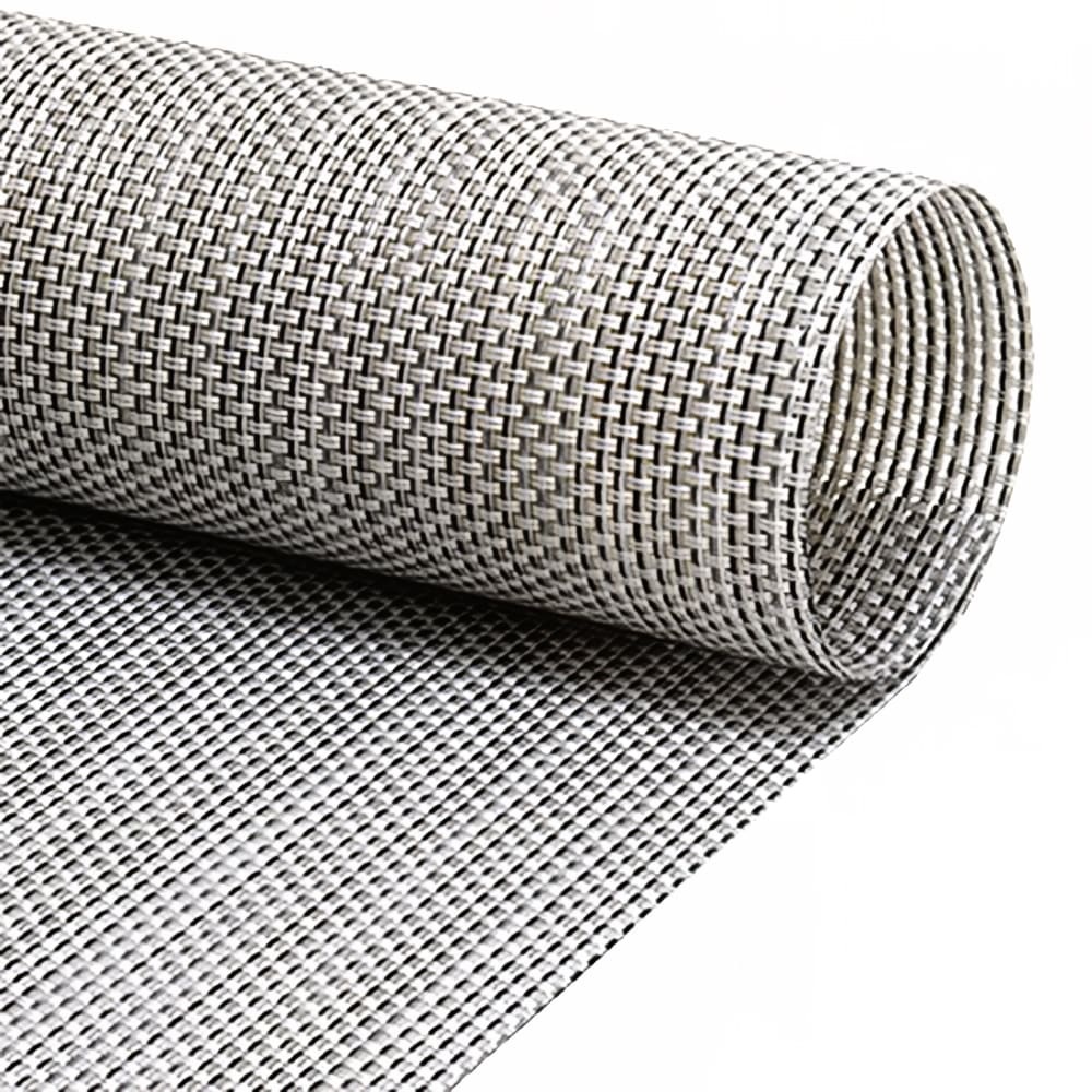 Front of the House Rectangular Metroweave® Woven Vinyl Placemat - 16" x 12", Gray (XPM098GYV83)