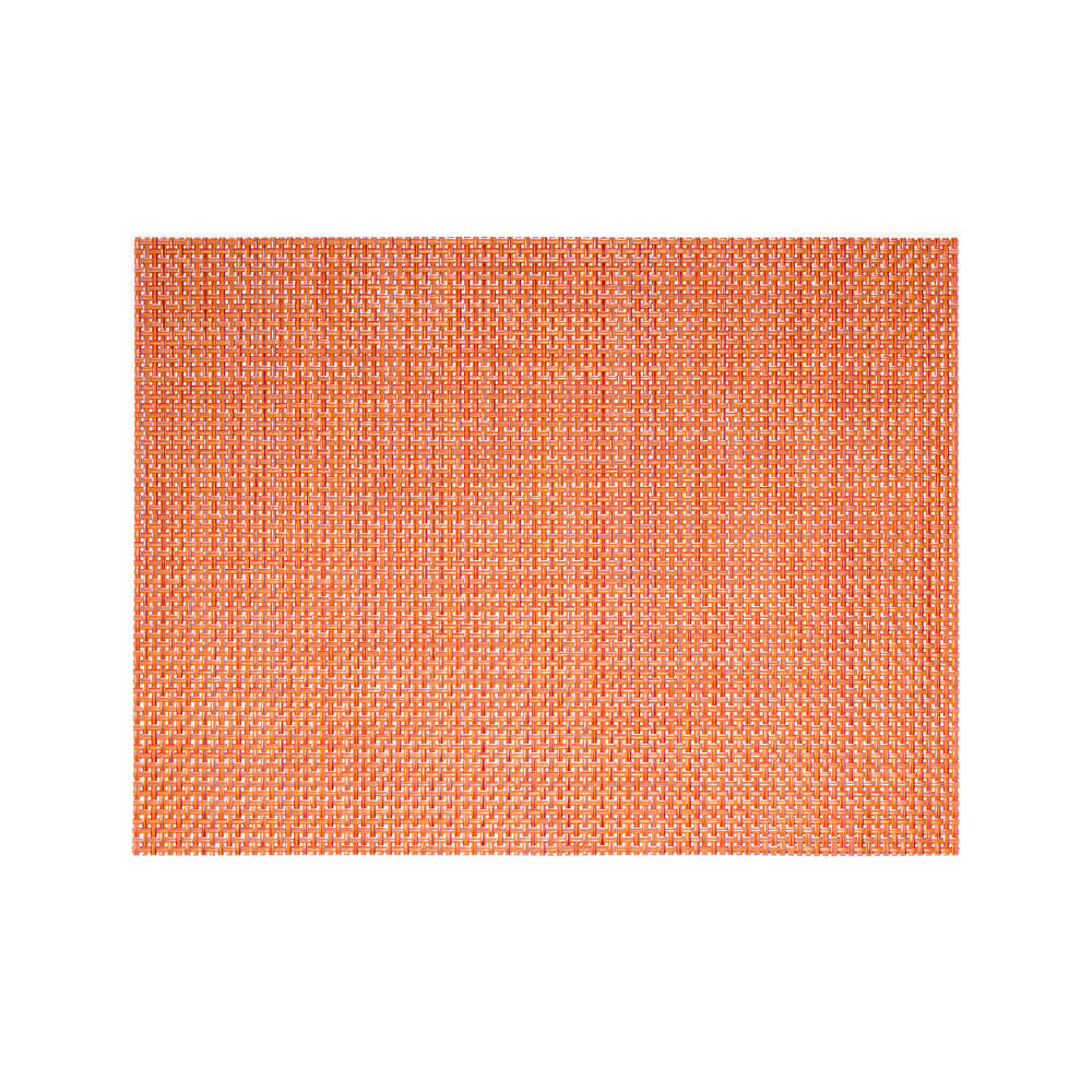 Front of the House Rectangular Metroweave® Woven Vinyl Placemat - 16" x 12", Apricot (XPM101ORV83)