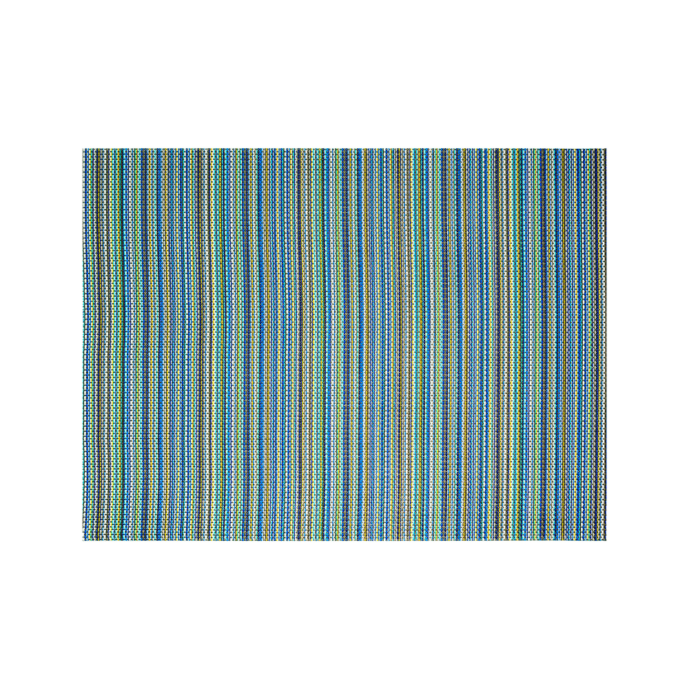 Front of the House Rectangular Metroweave® Woven Vinyl Placemat - 16" x 12", Marine (XPM106BLV83)