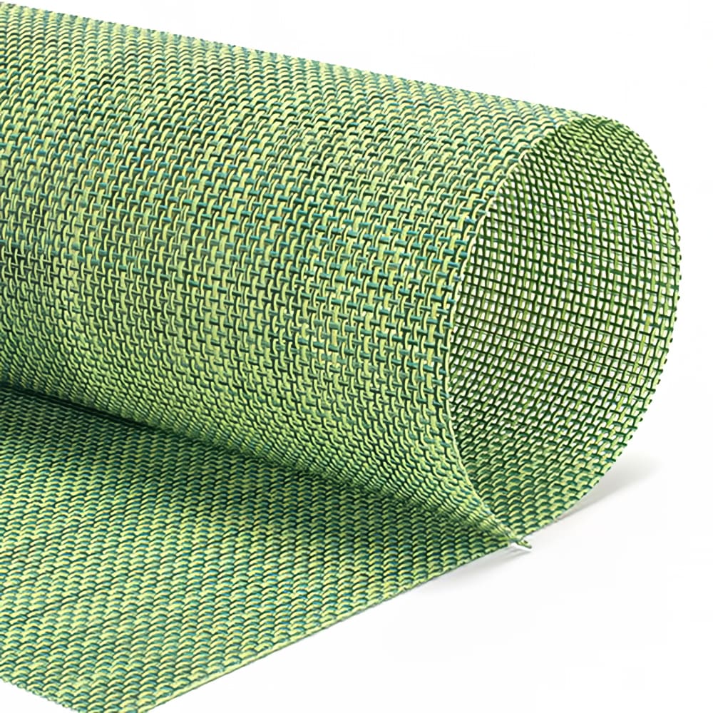 Front of the House Rectangular Metroweave® Woven Vinyl Placemat - 16" x 12", Emerald (XPM122GRV83)