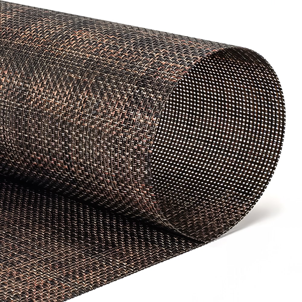 Front of the House Rectangular Metroweave® Woven Vinyl Placemat - 16" x 12", Rust (XPM124COV83)